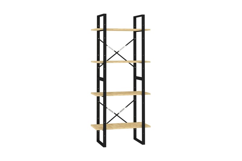 Bokhylla 4 hyllplan 60x30x140 cm massiv furu - Brun - Bokhylla