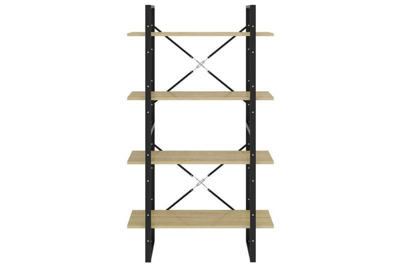 Bokhylla 4 hyllplan sonoma-ek 80x30x140 cm spånskiva - Ek - Förvaring - Hyllor - Bokhylla