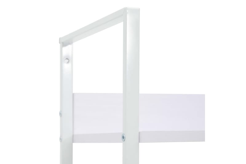 Bokhylla 4 hyllplan vit 60x27,6x124,5 cm spånskiva - Vit - Förvaring - Hyllor - Bokhylla