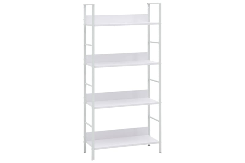 Bokhylla 4 hyllplan vit 60x27,6x124,5 cm spånskiva - Vit - Förvaring - Hyllor - Bokhylla