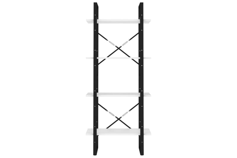 Bokhylla 4 hyllplan vit 60x30x140 cm spånskiva - Vit - Förvaring - Hyllor - Bokhylla