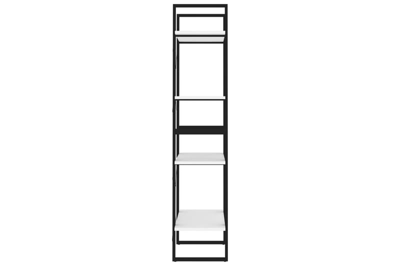 Bokhylla 4 hyllplan vit 60x30x140 cm spånskiva - Vit - Förvaring - Hyllor - Bokhylla