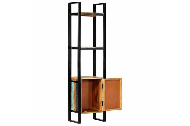 Bokhylla 45x30x171 cm massivt återvunnet trä - Flerfärgad - Förvaring - Hyllor - Bokhylla