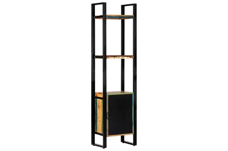 Bokhylla 45x30x171 cm massivt återvunnet trä - Flerfärgad - Förvaring - Hyllor - Bokhylla
