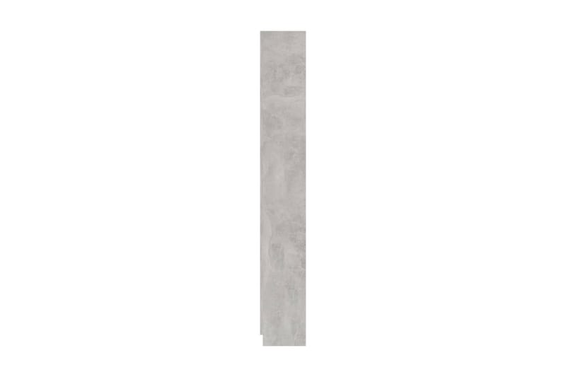 Bokhylla 5 hyllor betonggrå 60x24x175 cm spånskiva - Grå - Förvaring - Hyllor - Bokhylla