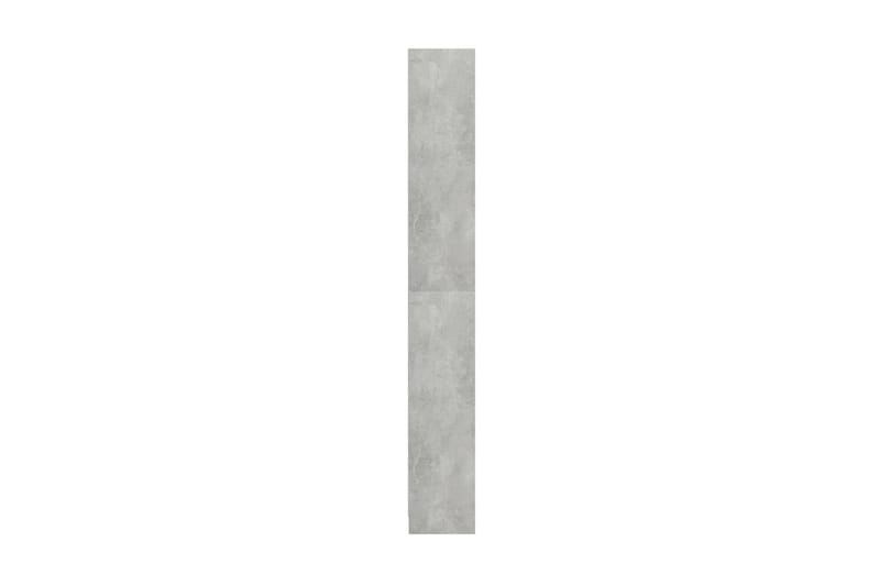 Bokhylla 5 hyllor betonggrå 80x24x175 cm spånskiva - Grå - Förvaring - Hyllor - Bokhylla