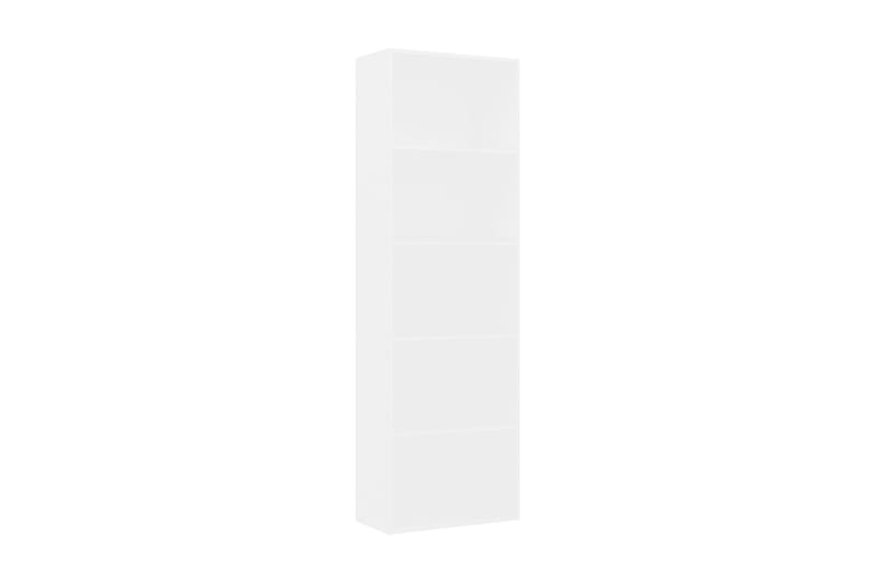 Bokhylla 5 hyllor vit 60x30x189 cm spånskiva - Vit - Förvaring - Hyllor - Bokhylla