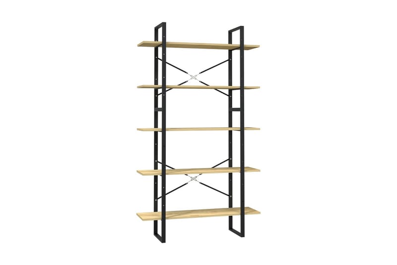 Bokhylla 5 hyllplan 100x30x175 cm furu - Brun - Förvaring - Hyllor - Bokhylla