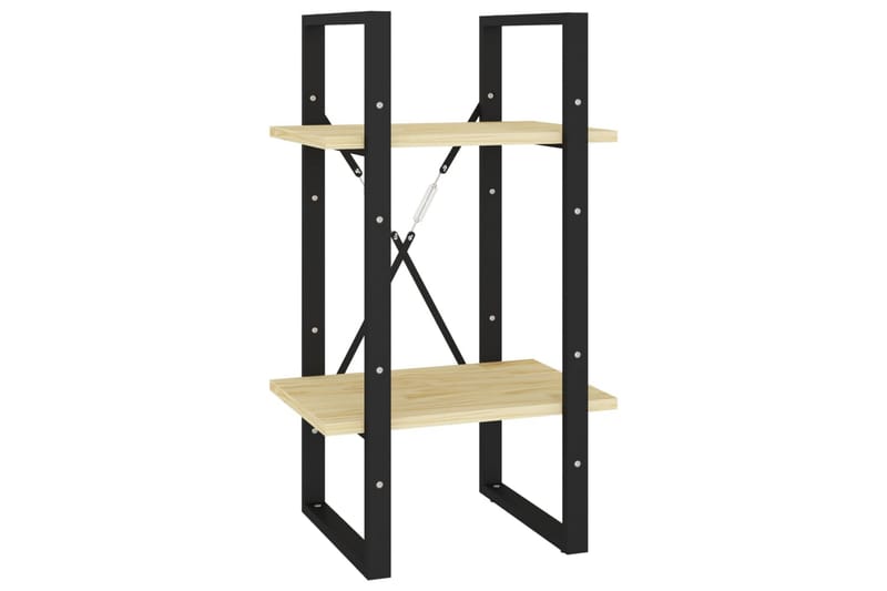 Bokhylla 5 hyllplan grå 40x30x175 cm furu - Brun - Förvaring - Hyllor - Bokhylla
