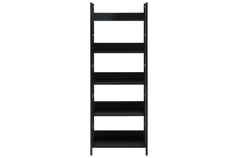 Bokhylla 5 hyllplan svart 60x27,6x158,5 cm spånskiva - Svart - Förvaring - Hyllor - Bokhylla