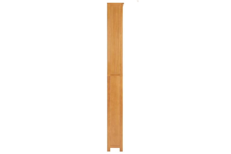 Bokhylla 7 hyllor 90x22,5x200 cm massiv ek - Brun - Förvaring - Hyllor - Bokhylla