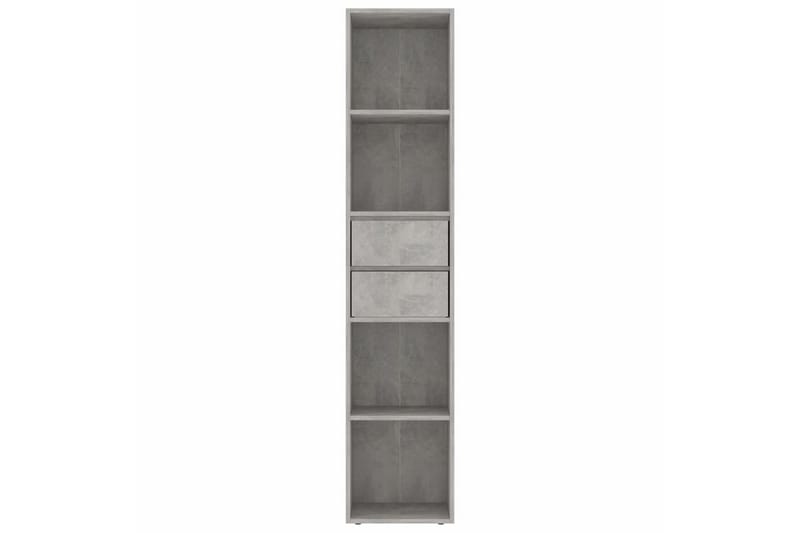 Bokhylla betonggrå 36x30x171 cm spånskiva - Grå - Förvaring - Hyllor - Bokhylla