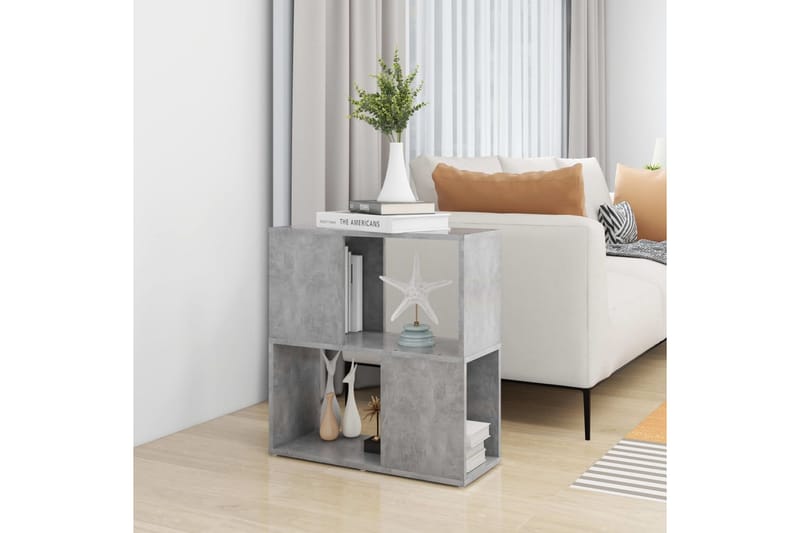 Bokhylla betonggrå 60x24x63 cm spånskiva - Betonggrå - Förvaring - Hyllor - Bokhylla