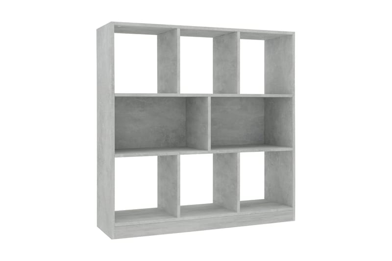 Bokhylla betonggrå 97,5x29,5x100 cm spånskiva - Grå - Förvaring - Hyllor - Bokhylla