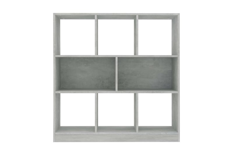 Bokhylla betonggrå 97,5x29,5x100 cm spånskiva - Grå - Förvaring - Hyllor - Bokhylla