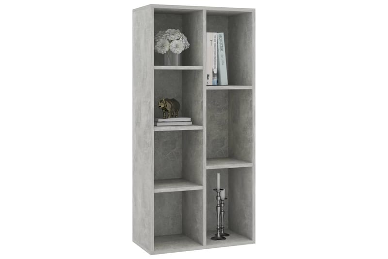 Bokhylla betonggrå 97,5x29,5x100 cm spånskiva - Grå - Förvaring - Hyllor - Bokhylla