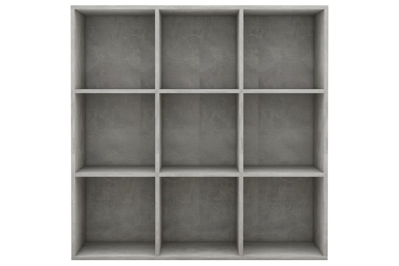 Bokhylla betonggrå 98x30x98 cm spånskiva - Grå - Förvaring - Hyllor - Bokhylla