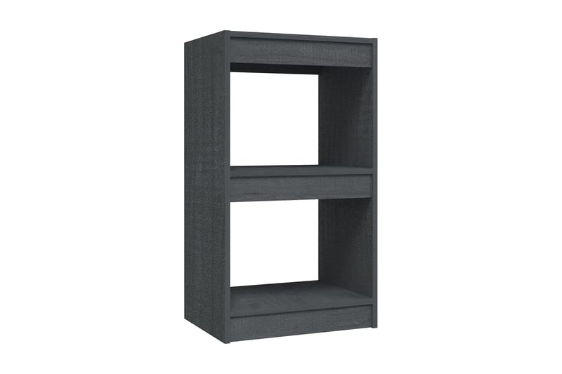 Bokhylla grå 40x30x71,5 cm massiv furu - Grå - Förvaring - Hyllor - Bokhylla
