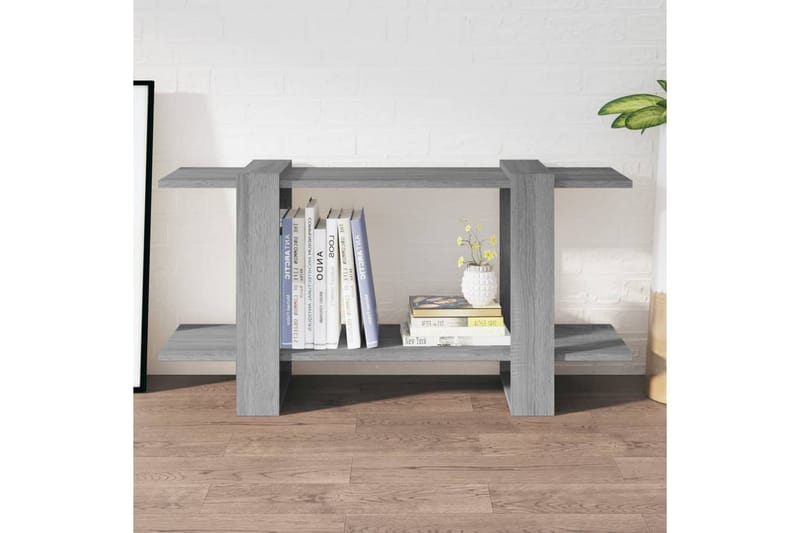 Bokhylla grå sonoma 100x30x51 cm konstruerat trä - Grå - Förvaring - Hyllor - Bokhylla