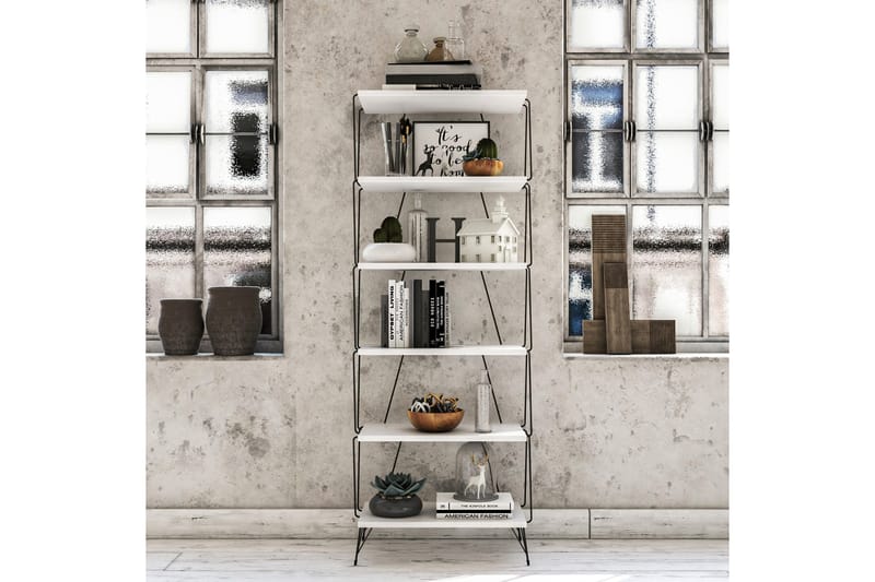 Bokhylla Igazz Bokhylla 48x31 cm 5 Hyllor Vit - Förvaring - Hyllor - Bokhylla