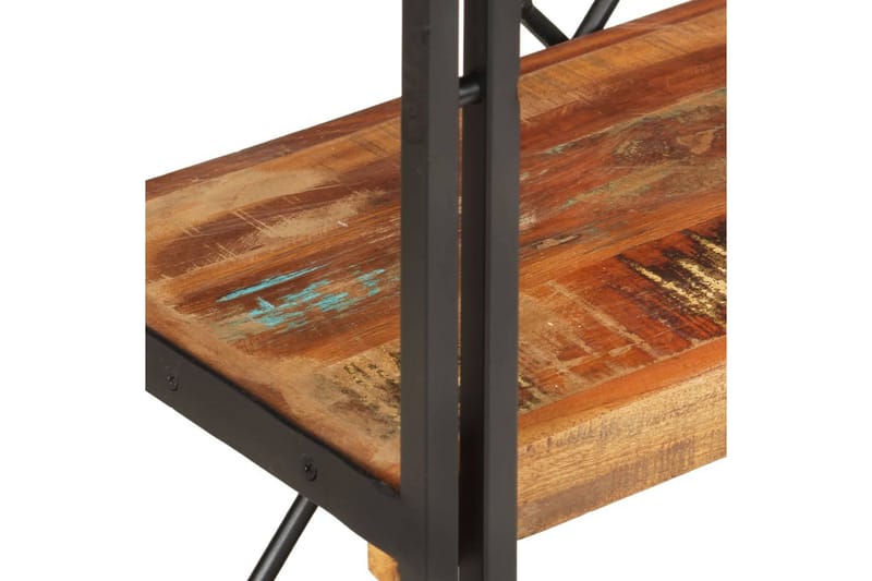 Bokhylla med 3 hyllor 60x30x80 cm massivt återvunnet trä - Flerfärgad - Förvaring - Hyllor - Bokhylla