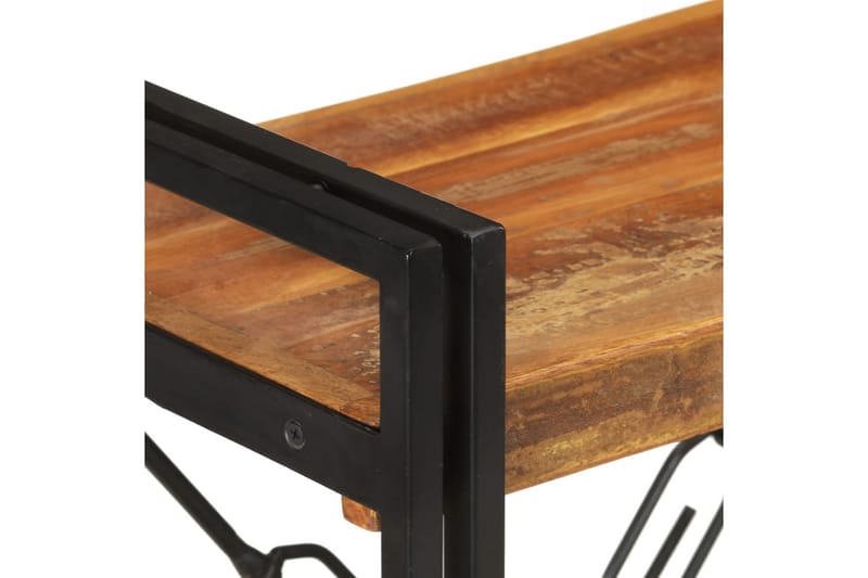 Bokhylla med 3 hyllor 60x30x80 cm massivt återvunnet trä - Flerfärgad - Förvaring - Hyllor - Bokhylla