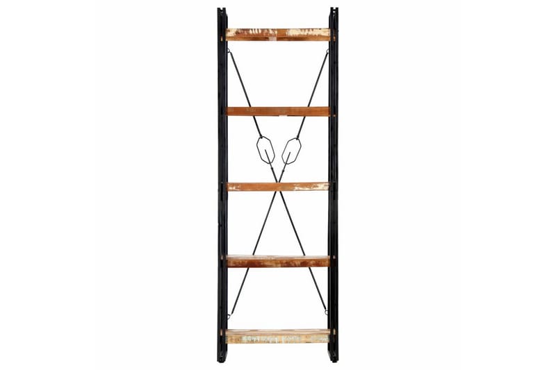Bokhylla med 5 hyllor 60x30x180 cm massivt återvunnet trä - Brun - Förvaring - Hyllor - Bokhylla