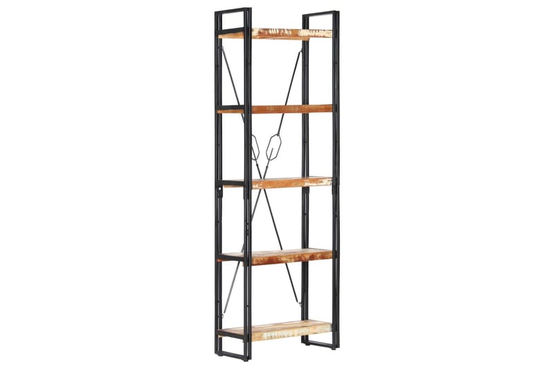 Bokhylla med 5 hyllor 60x30x180 cm massivt återvunnet trä - Brun - Förvaring - Hyllor - Bokhylla