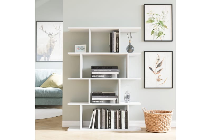 Bokhylla Nachusa Bokhylla 90x25 cm Vit - Förvaring - Hyllor - Bokhylla