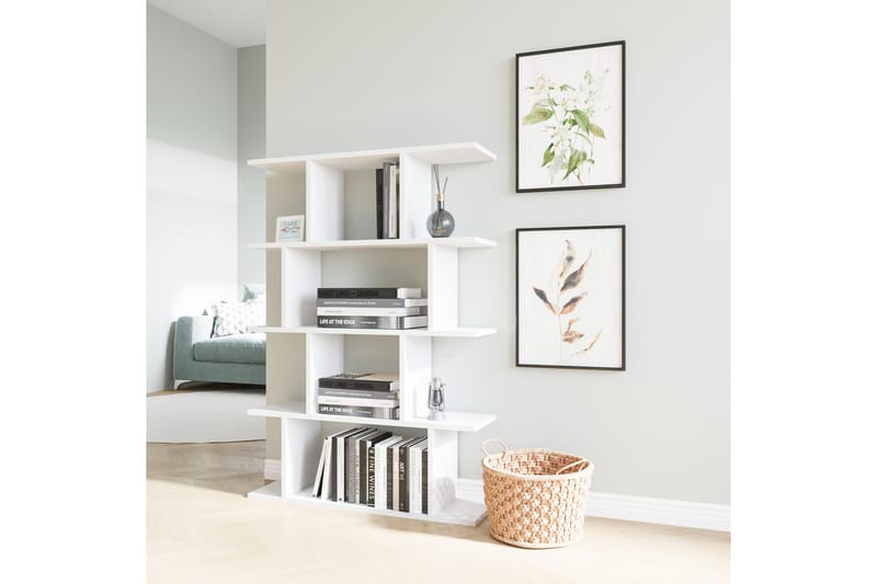 Bokhylla Nachusa Bokhylla 90x25 cm Vit - Förvaring - Hyllor - Bokhylla