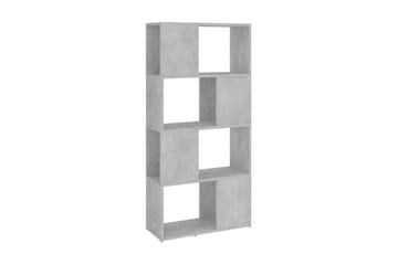 Bokhylla Rumsavdelare betonggrå 60x24x124,5 cm