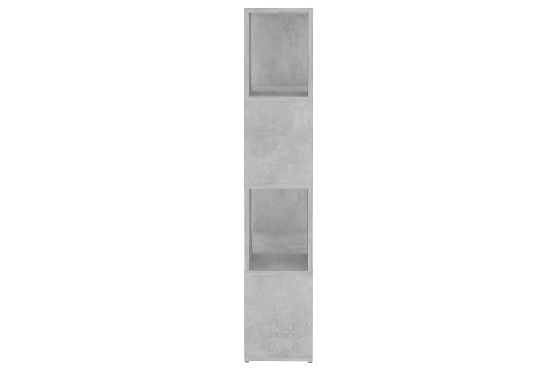 Bokhylla Rumsavdelare betonggrå 60x24x124,5 cm - Betonggrå - Förvaring - Hyllor - Bokhylla