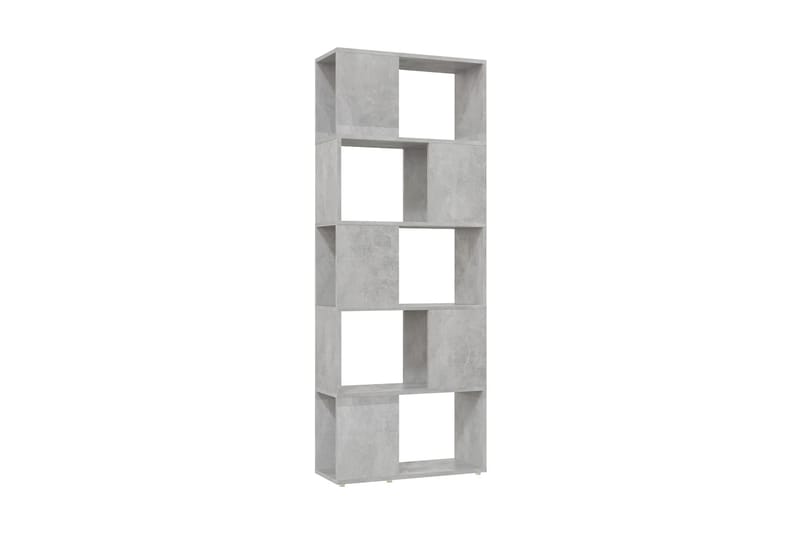 Bokhylla Rumsavdelare betonggrå 60x24x155 cm - Betonggrå - Förvaring - Hyllor - Bokhylla