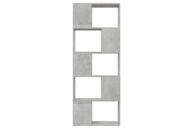 Bokhylla Rumsavdelare betonggrå 60x24x155 cm - Betonggrå - Förvaring - Hyllor - Bokhylla