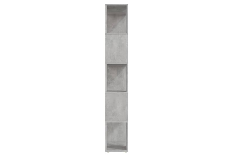 Bokhylla Rumsavdelare betonggrå 60x24x155 cm - Betonggrå - Förvaring - Hyllor - Bokhylla