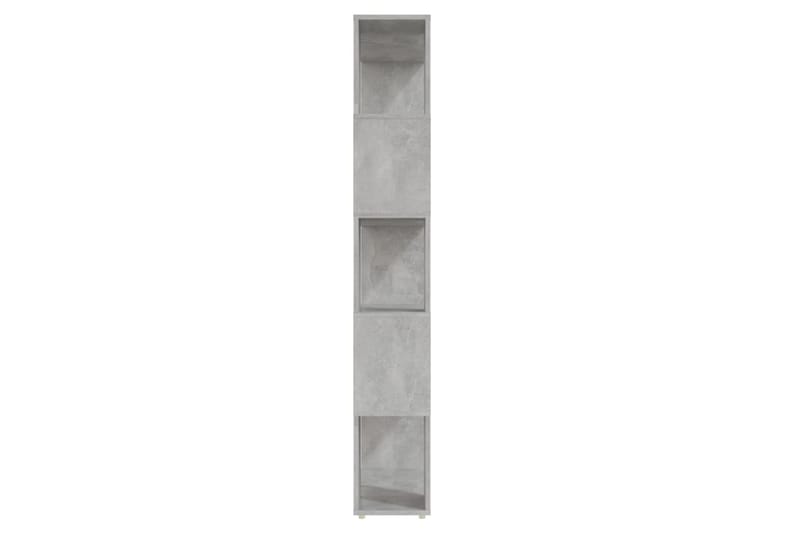 Bokhylla rumsavdelare betonggrå 80x24x155 cm spånskiva - Betonggrå - Förvaring - Hyllor - Bokhylla