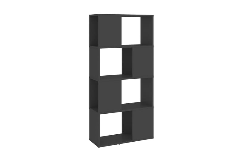 Bokhylla Rumsavdelare grå 60x24x124,5 cm - Grå - Förvaring - Hyllor - Bokhylla