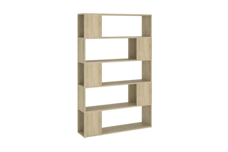 Bokhylla Rumsavdelare sonoma-ek 100x24x155 cm spånskiva - Brun - Förvaring - Hyllor - Bokhylla