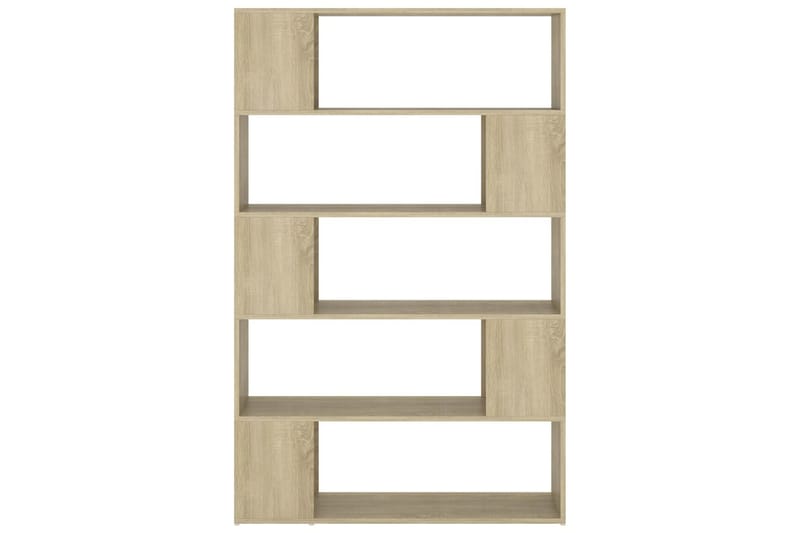 Bokhylla Rumsavdelare sonoma-ek 100x24x155 cm spånskiva - Brun - Förvaring - Hyllor - Bokhylla