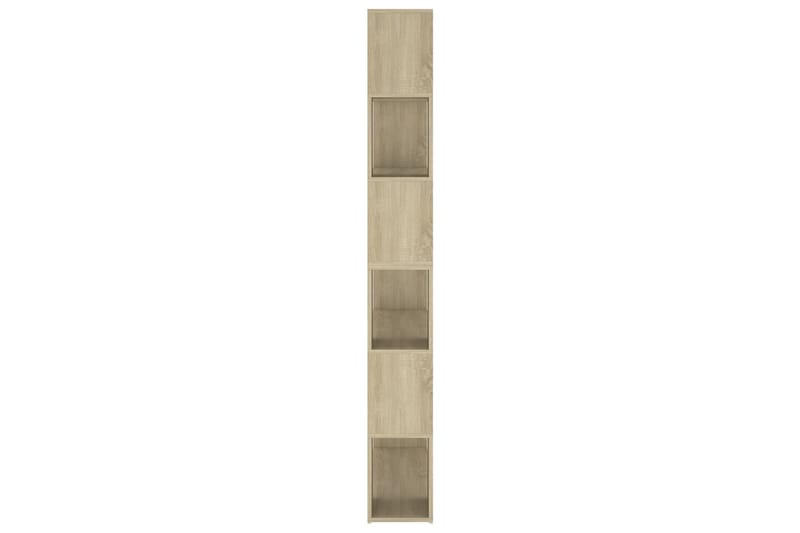 Bokhylla Rumsavdelare sonoma-ek 100x24x188 cm - Brun - Förvaring - Hyllor - Bokhylla