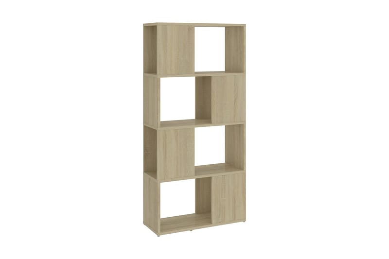 Bokhylla Rumsavdelare sonoma-ek 60x24x124,5 cm spånskiva - Brun - Förvaring - Hyllor - Bokhylla