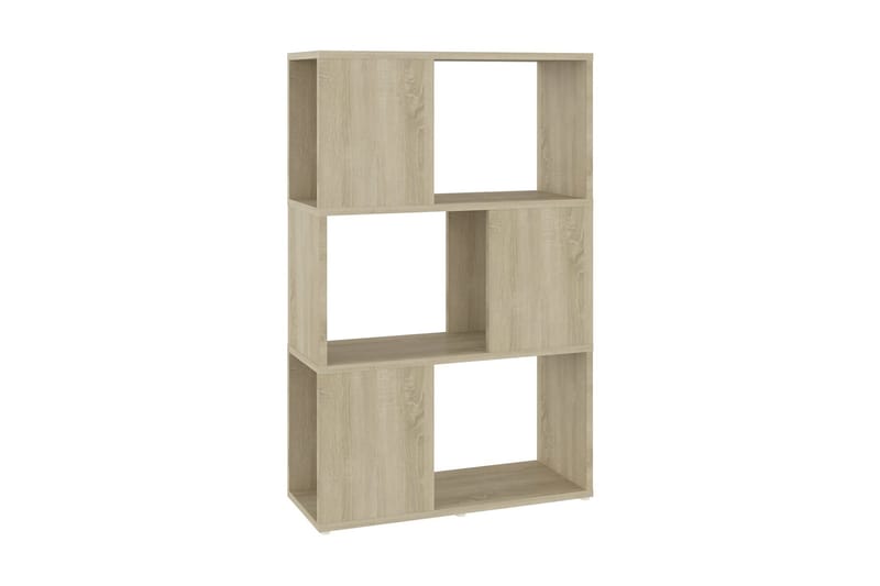 Bokhylla Rumsavdelare sonoma-ek 60x24x94 cm spånskiva - Brun - Förvaring - Hyllor - Bokhylla