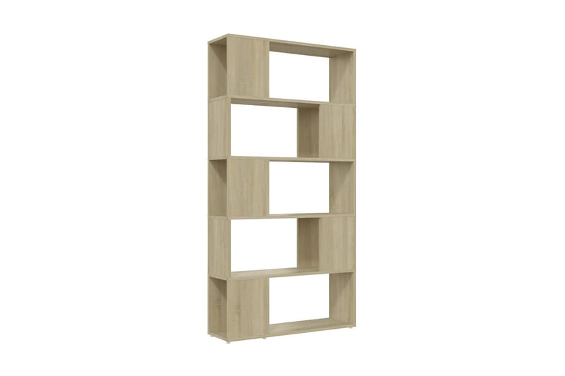 Bokhylla rumsavdelare sonoma-ek 80x24x155 cm spånskiva - Brun - Förvaring - Hyllor - Bokhylla