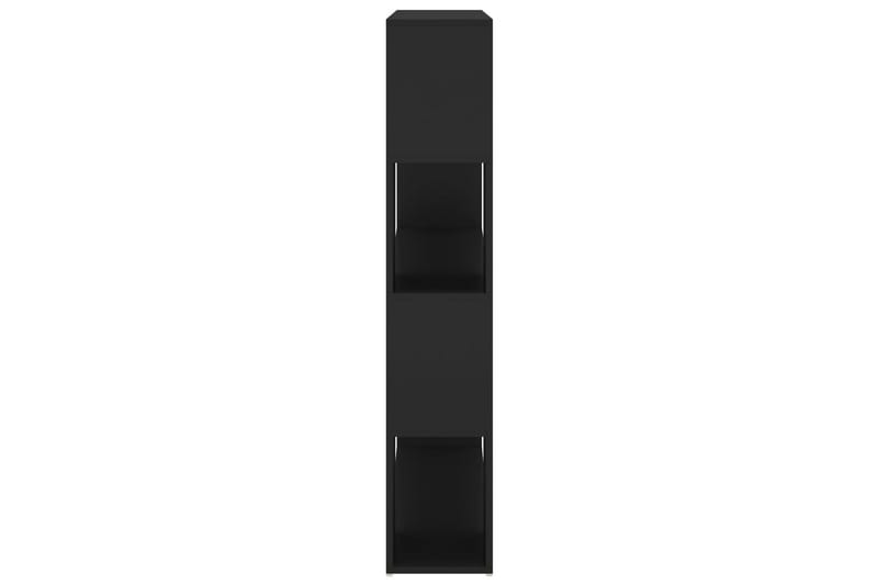Bokhylla Rumsavdelare svart 100x24x124 cm - Svart - Förvaring - Hyllor - Bokhylla