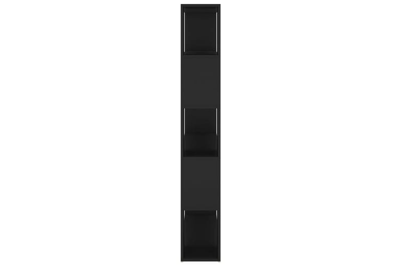 Bokhylla Rumsavdelare svart 100x24x155 cm spånskiva - Svart - Förvaring - Hyllor - Bokhylla