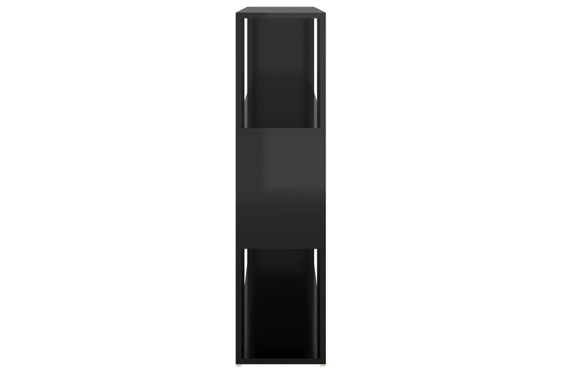 Bokhylla Rumsavdelare svart högglans 100x24x94 cm - Svart - Förvaring - Hyllor - Bokhylla