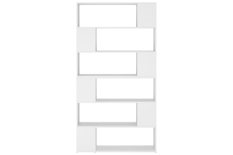 Bokhylla Rumsavdelare vit 100x24x188 cm - Vit - Förvaring - Hyllor - Bokhylla