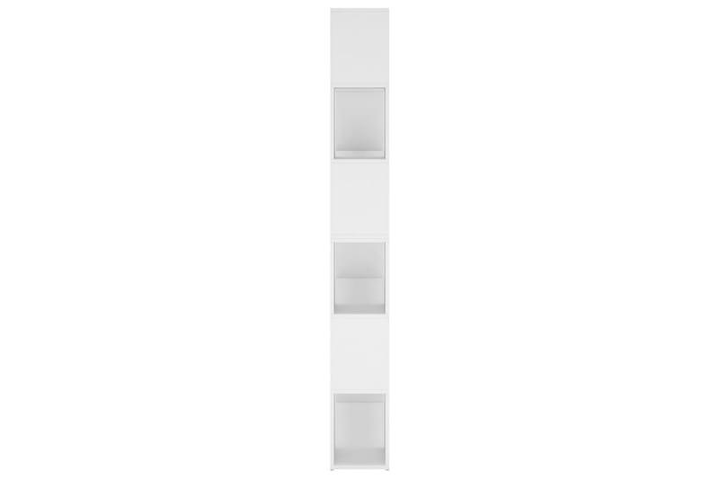 Bokhylla Rumsavdelare vit 100x24x188 cm - Vit - Förvaring - Hyllor - Bokhylla