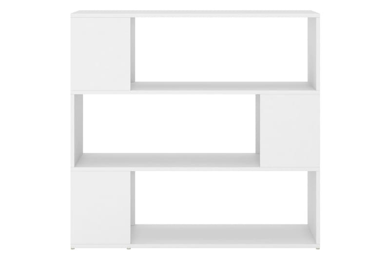 Bokhylla Rumsavdelare vit 100x24x94 cm - Vit - Förvaring - Hyllor - Bokhylla