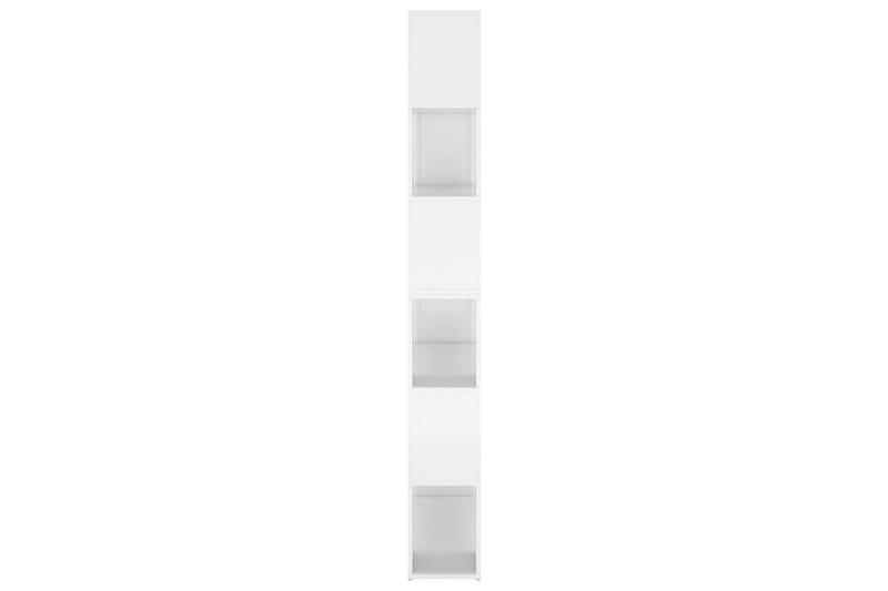 Bokhylla Rumsavdelare vit högglans 100x24x188 cm - Vit högglans - Förvaring - Hyllor - Bokhylla
